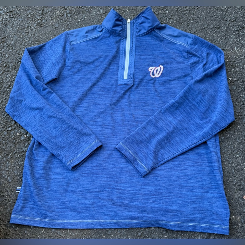 Tommy Bahama MLB Washington Nationals Polyester Spandex Long Sleeve Sweater S‎